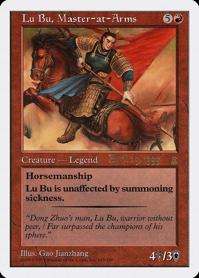 Lu Bu, Master-at-Arms (April 29, 1999) [Portal Three Kingdoms Promos] | Grognard Games