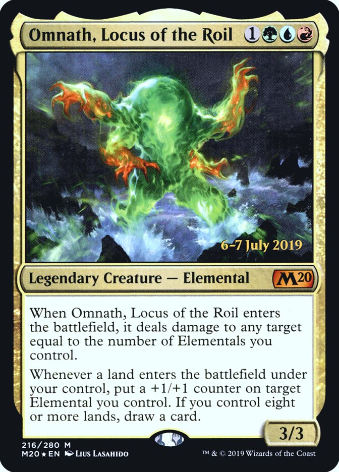 Omnath, Locus of the Roil  [Core Set 2020 Prerelease Promos] | Grognard Games