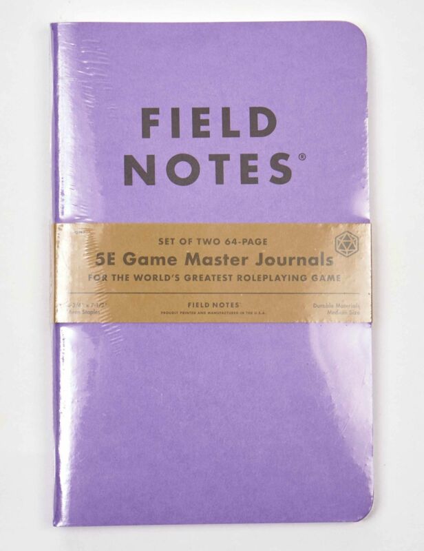 Field Notes 5e Character Journal 2-pack Purple | Grognard Games