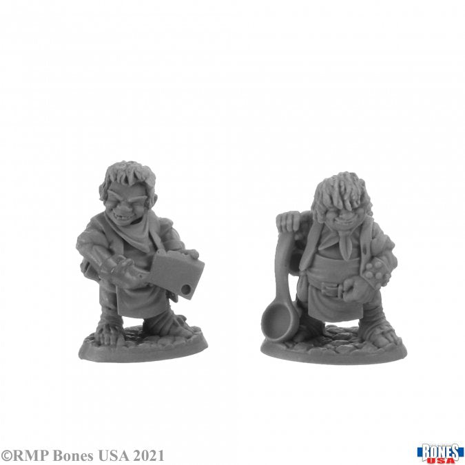 Bones 30044 Chop and Grubb, Halfling Cooks | Grognard Games