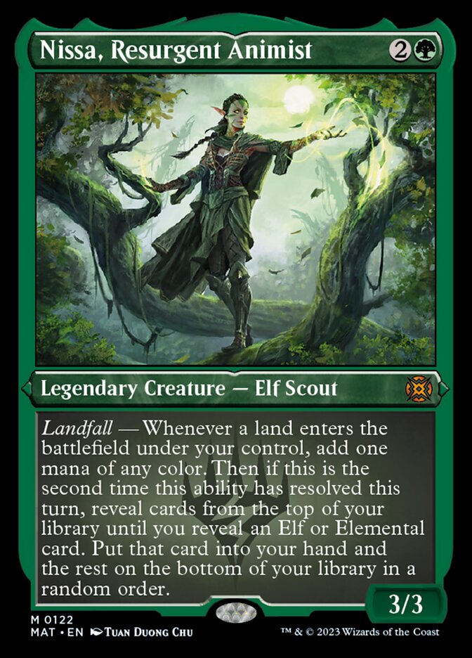 Nissa, Resurgent Animist (Foil Etched) [March of the Machine: The Aftermath] | Grognard Games