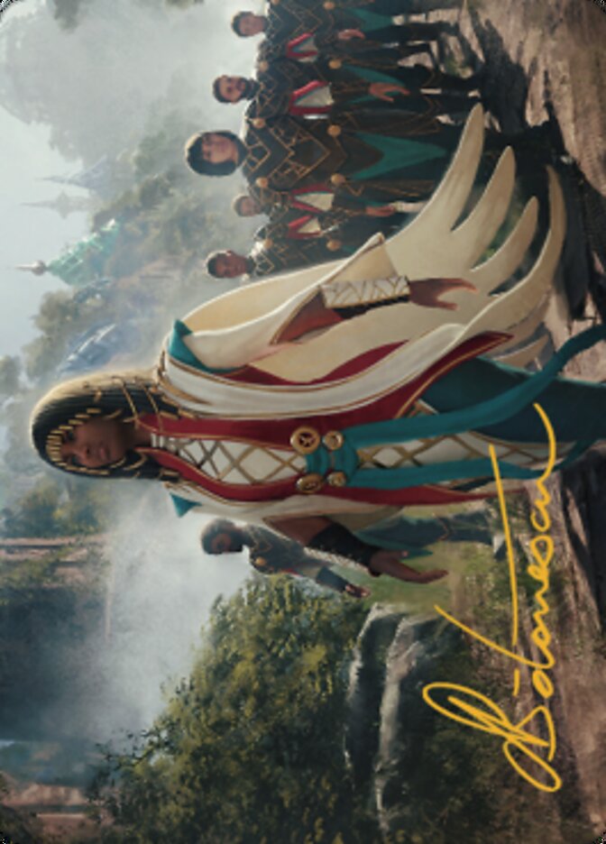 Queen Kayla bin-Kroog Art Card (Gold-Stamped Signature) [The Brothers' War Art Series] | Grognard Games