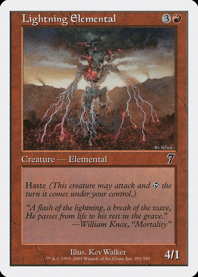 Lightning Elemental [Seventh Edition] | Grognard Games