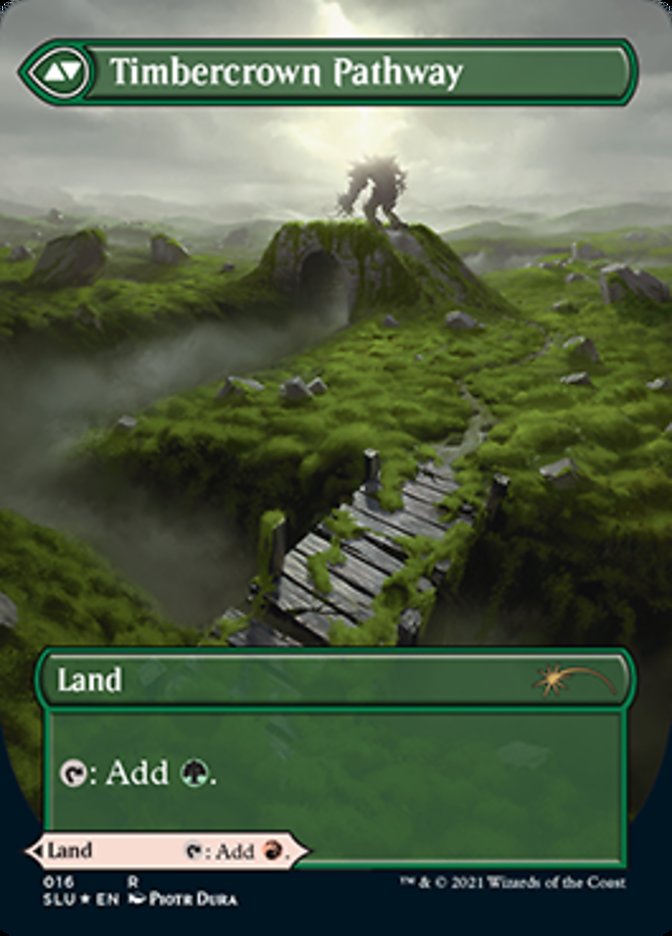 Cragcrown Pathway // Timbercrown Pathway (Borderless) [Secret Lair: Ultimate Edition 2] | Grognard Games