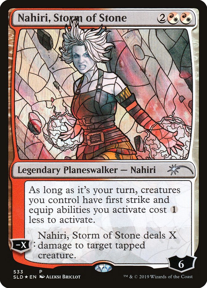 Nahiri, Storm of Stone (Stained Glass) [Secret Lair Drop Promos] | Grognard Games