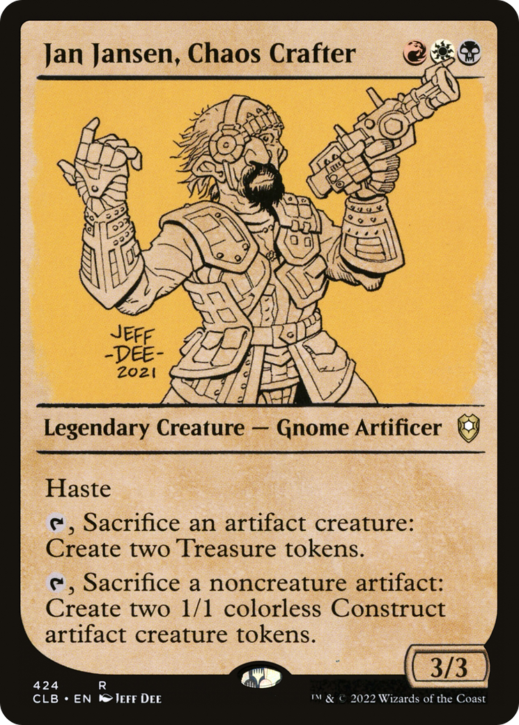 Jan Jansen, Chaos Crafter (Showcase) [Commander Legends: Battle for Baldur's Gate] | Grognard Games