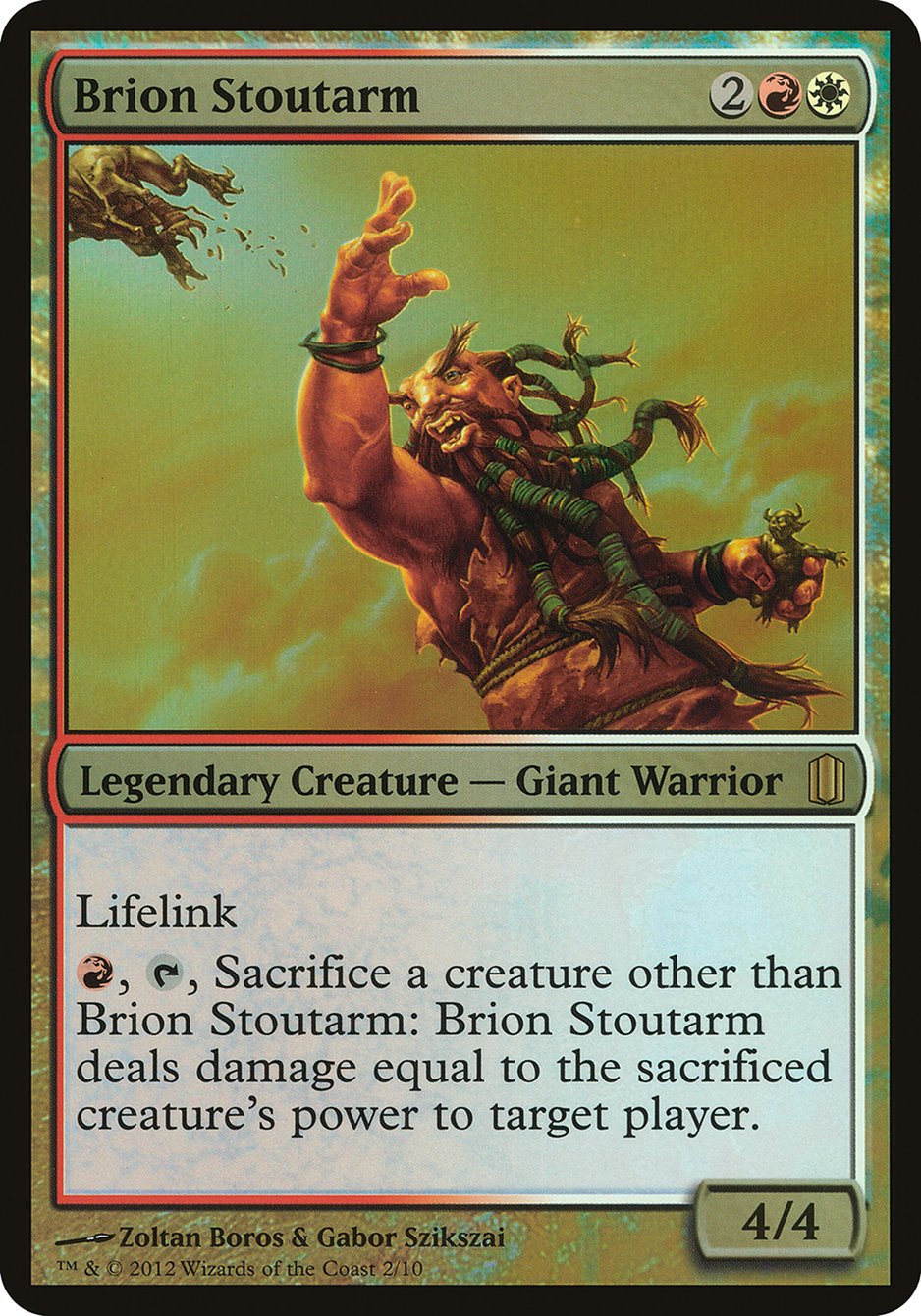 Brion Stoutarm (Oversized) [Commander's Arsenal Oversized] | Grognard Games