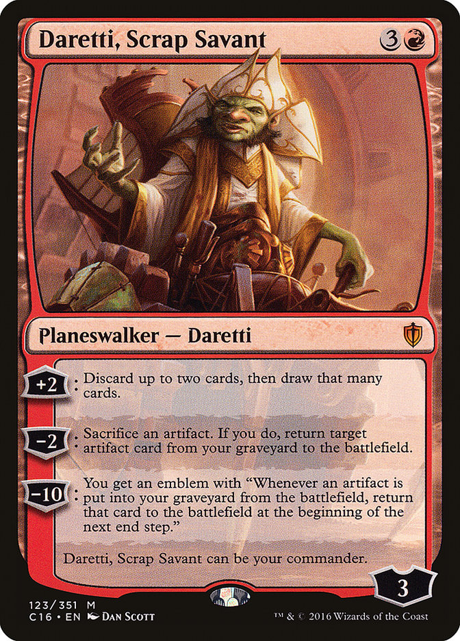 Daretti, Scrap Savant [Commander 2016] | Grognard Games