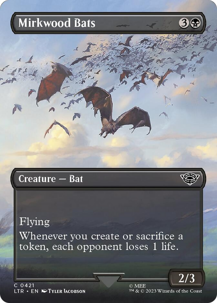 Mirkwood Bats (Borderless Alternate Art) [The Lord of the Rings: Tales of Middle-Earth] | Grognard Games