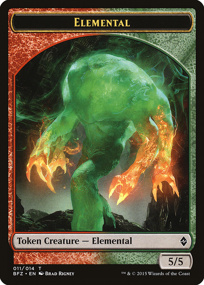 Elemental (011/014) [Battle for Zendikar Tokens] | Grognard Games