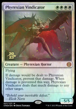 Phyrexian Vindicator [Phyrexia: All Will Be One Prerelease Promos] | Grognard Games