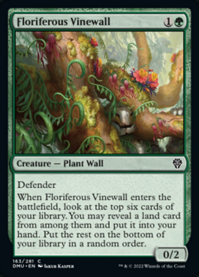 Floriferous Vinewall [Dominaria United] | Grognard Games