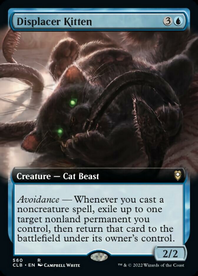 Displacer Kitten (Extended Art) [Commander Legends: Battle for Baldur's Gate] | Grognard Games