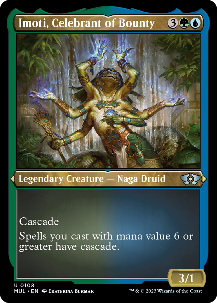 Imoti, Celebrant of Bounty (Foil Etched) [Multiverse Legends] | Grognard Games