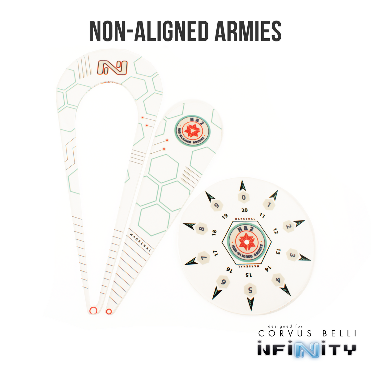 Infinity Warsenal Template Set: Non-Aligned Armes | Grognard Games