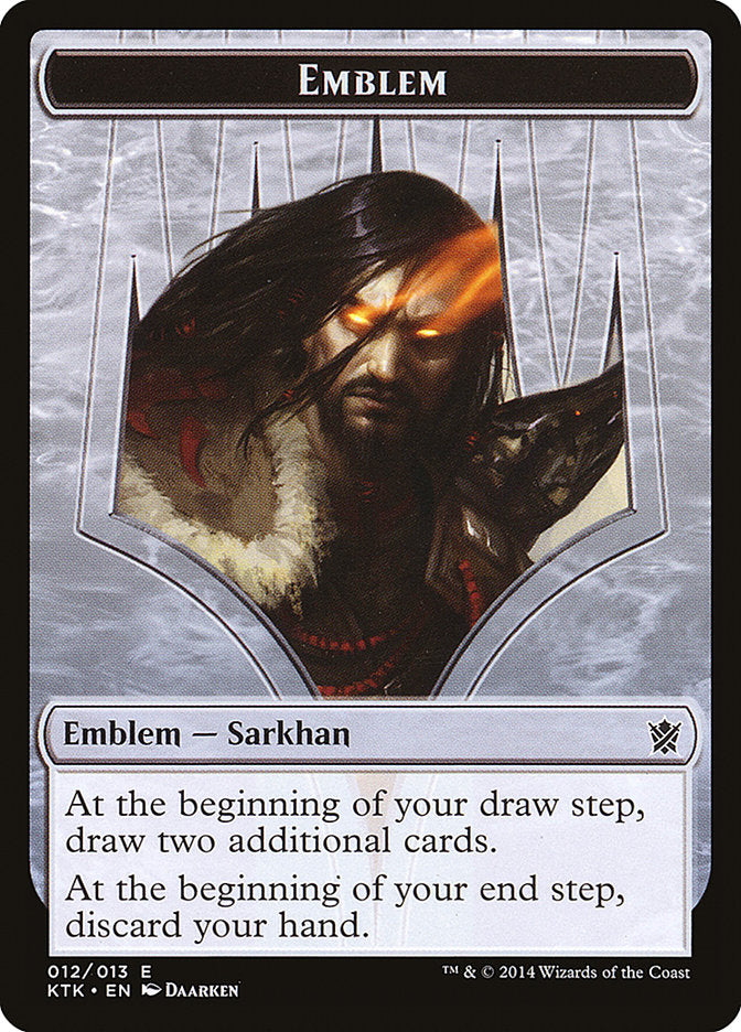 Sarkhan, the Dragonspeaker Emblem [Khans of Tarkir Tokens] | Grognard Games