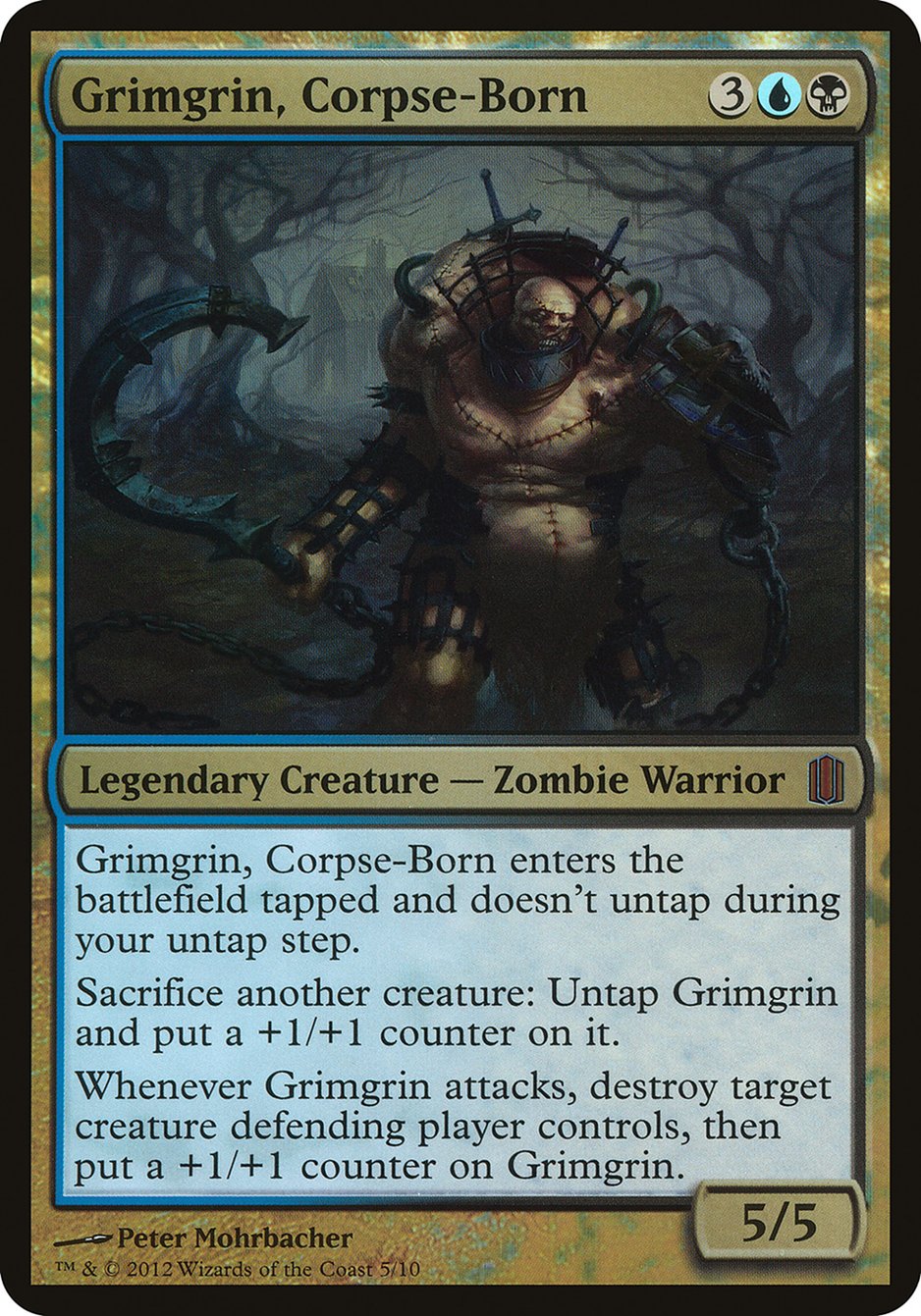 Grimgrin, Corpse-Born (Oversized) [Commander's Arsenal Oversized] | Grognard Games