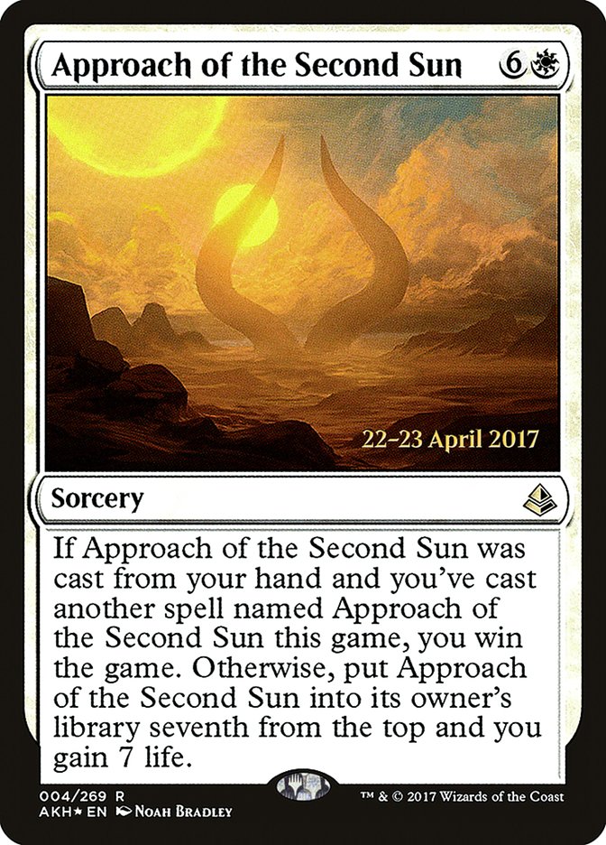 Approach of the Second Sun  [Amonkhet Prerelease Promos] | Grognard Games