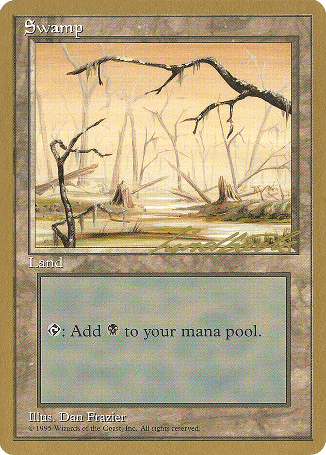 Swamp (ll370) (Leon Lindback) [Pro Tour Collector Set] | Grognard Games