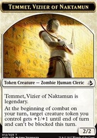 Temmet, Vizier of Naktamun // Zombie Token [Amonkhet Tokens] | Grognard Games