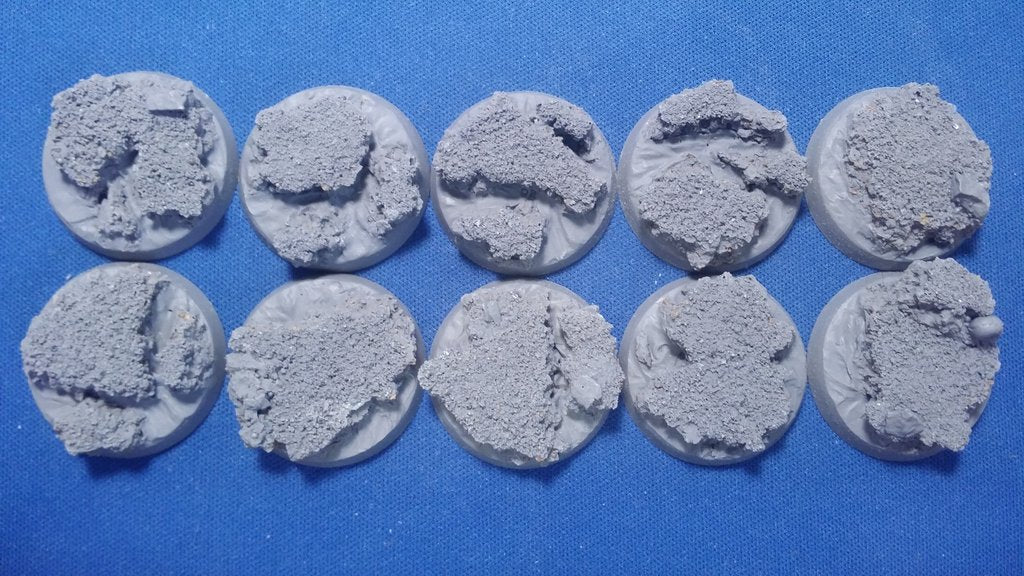 Elrik's Hobbies: Lava Bases Round 35mm | Grognard Games