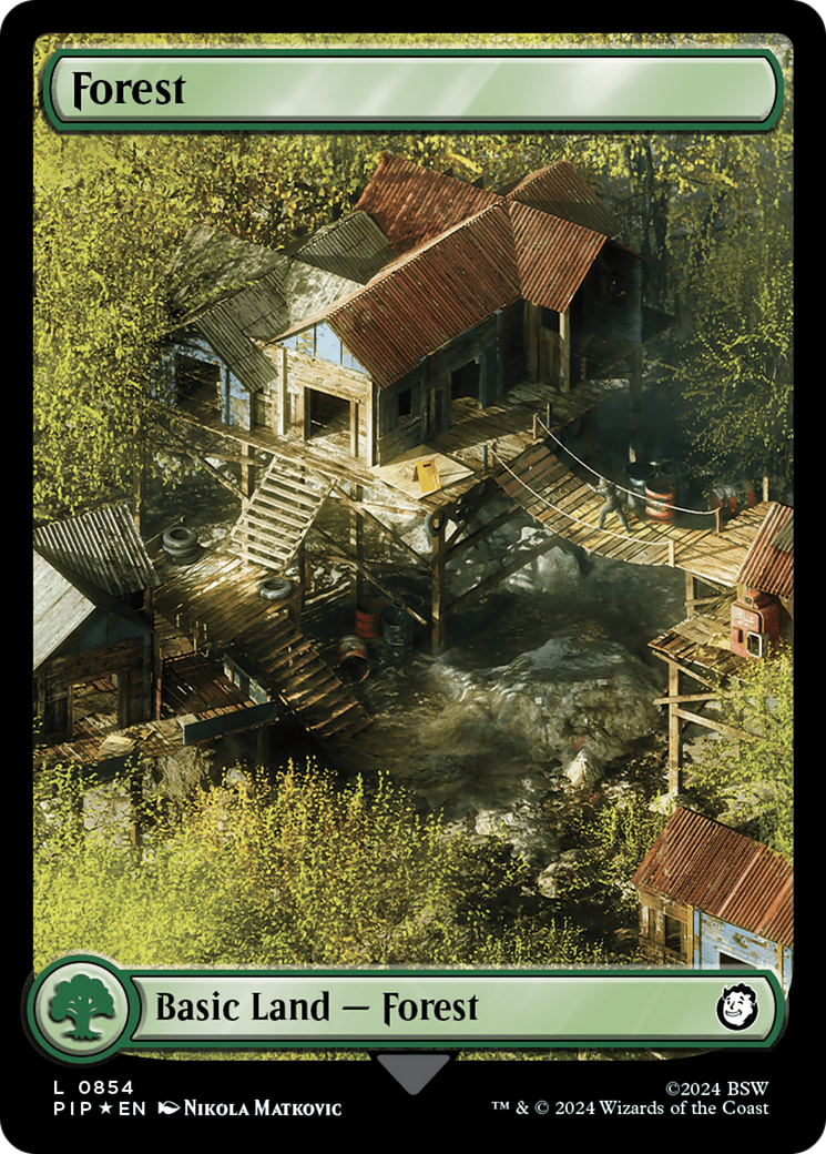 Forest (0854) (Surge Foil) [Fallout] | Grognard Games