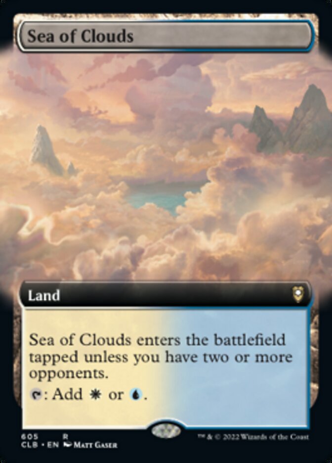 Sea of Clouds (Extended Art) [Commander Legends: Battle for Baldur's Gate] | Grognard Games