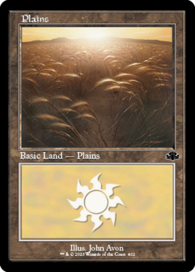 Plains (402) (Retro) [Dominaria Remastered] | Grognard Games