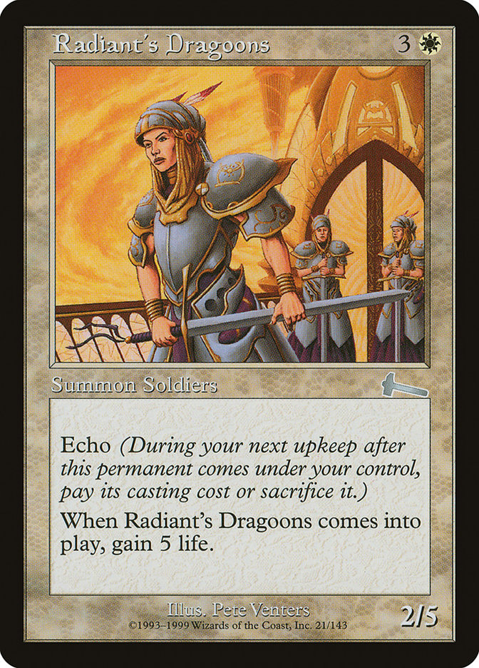 Radiant's Dragoons [Urza's Legacy] | Grognard Games