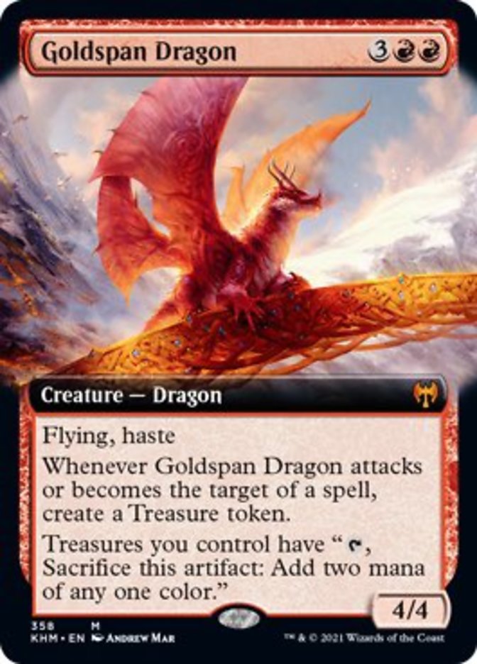 Goldspan Dragon (Extended Art) [Kaldheim] | Grognard Games