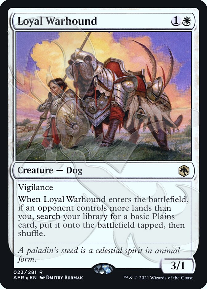 Loyal Warhound (Ampersand Promo) [Dungeons & Dragons: Adventures in the Forgotten Realms Promos] | Grognard Games