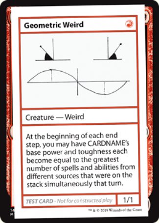 Geometric Weird (2021 Edition) [Mystery Booster Playtest Cards] | Grognard Games