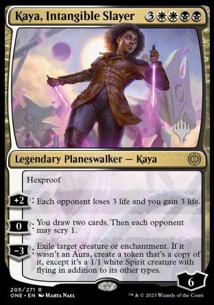 Kaya, Intangible Slayer (Promo Pack) [Phyrexia: All Will Be One Promos] | Grognard Games