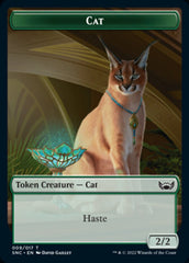 Cat // Rhino Warrior Double-sided Token [Streets of New Capenna Tokens] | Grognard Games
