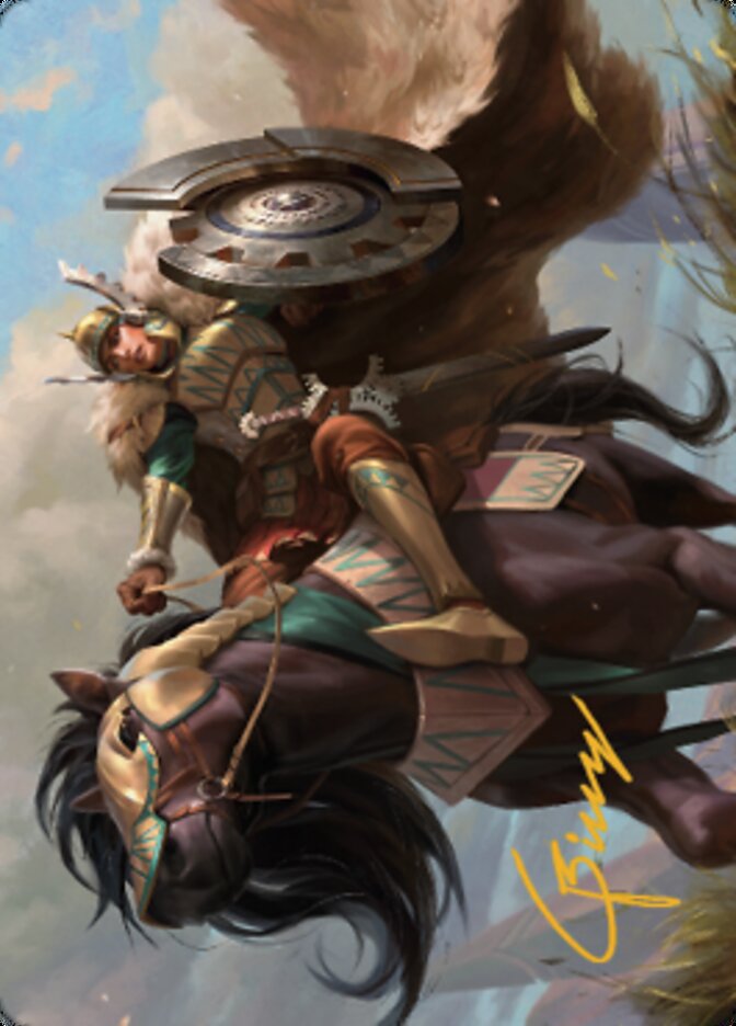 Knight of Dawn's Light Art Card (Gold-Stamped Signature) [Dominaria United Art Series] | Grognard Games