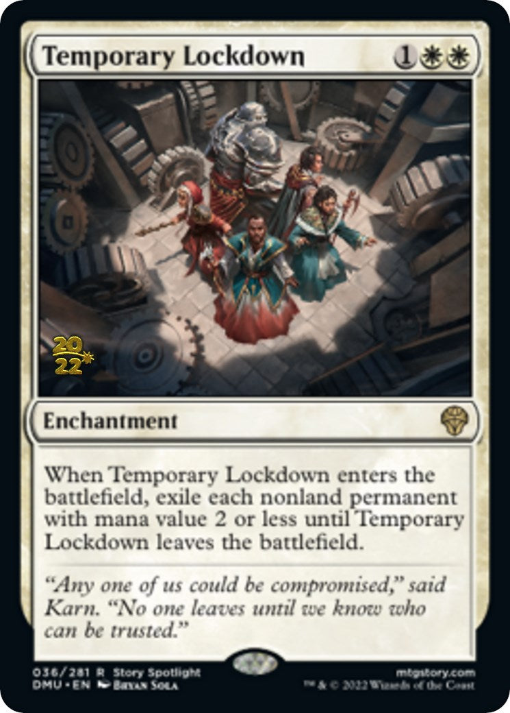 Temporary Lockdown [Dominaria United Prerelease Promos] | Grognard Games