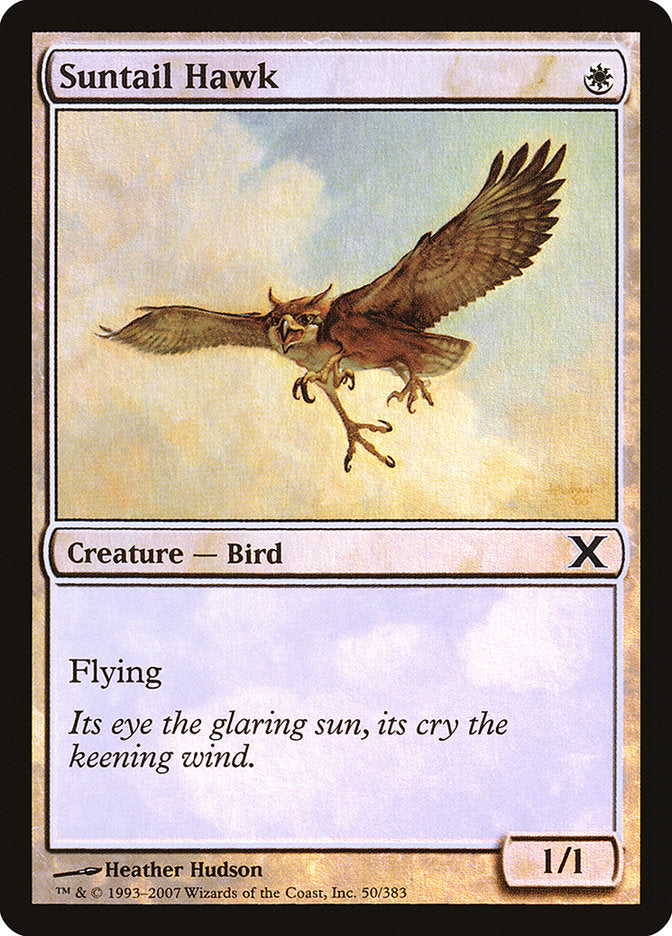 Suntail Hawk (Premium Foil) [Tenth Edition] | Grognard Games