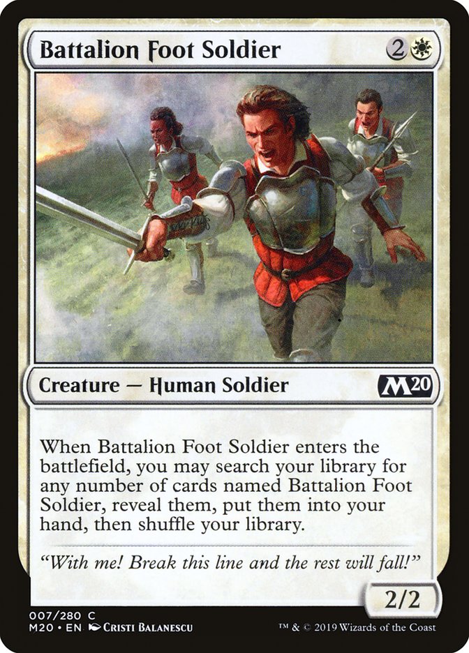 Battalion Foot Soldier [Core Set 2020] | Grognard Games