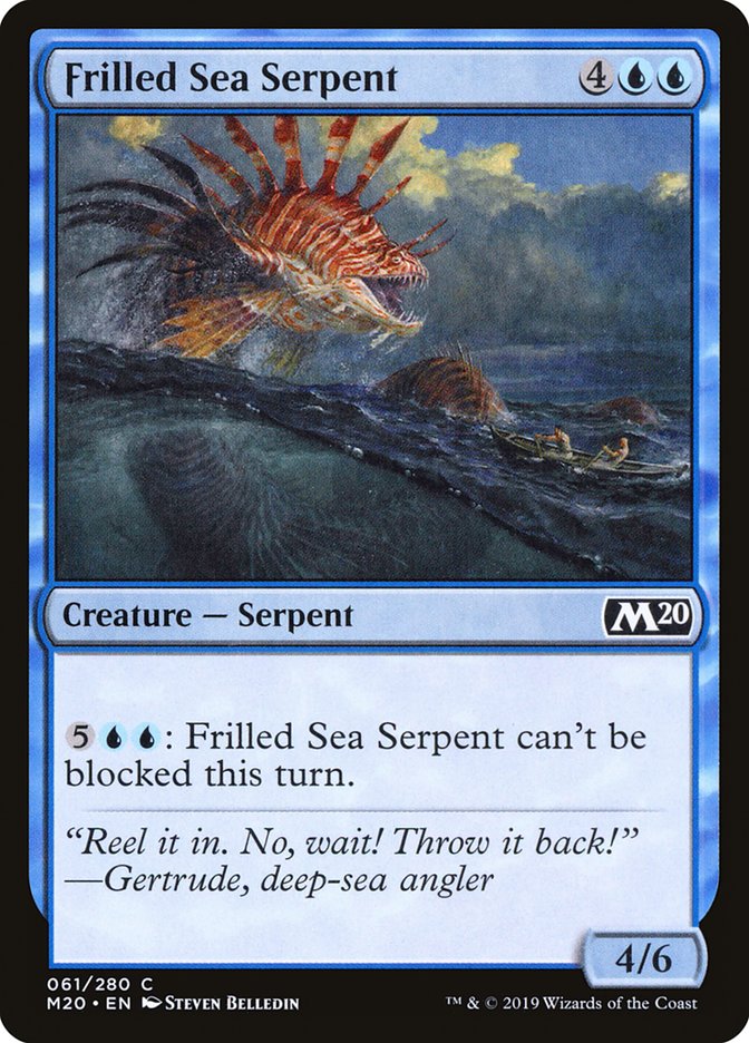 Frilled Sea Serpent [Core Set 2020] | Grognard Games