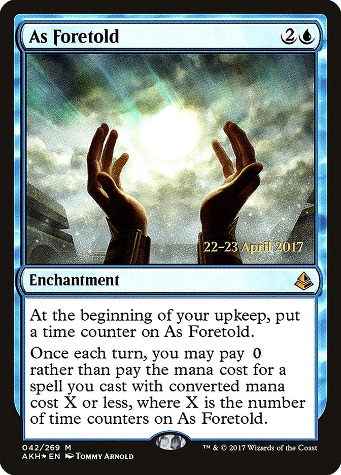 As Foretold  [Amonkhet Prerelease Promos] | Grognard Games