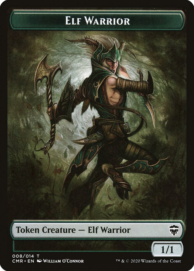 Angel // Elf Warrior Token [Commander Legends Tokens] | Grognard Games