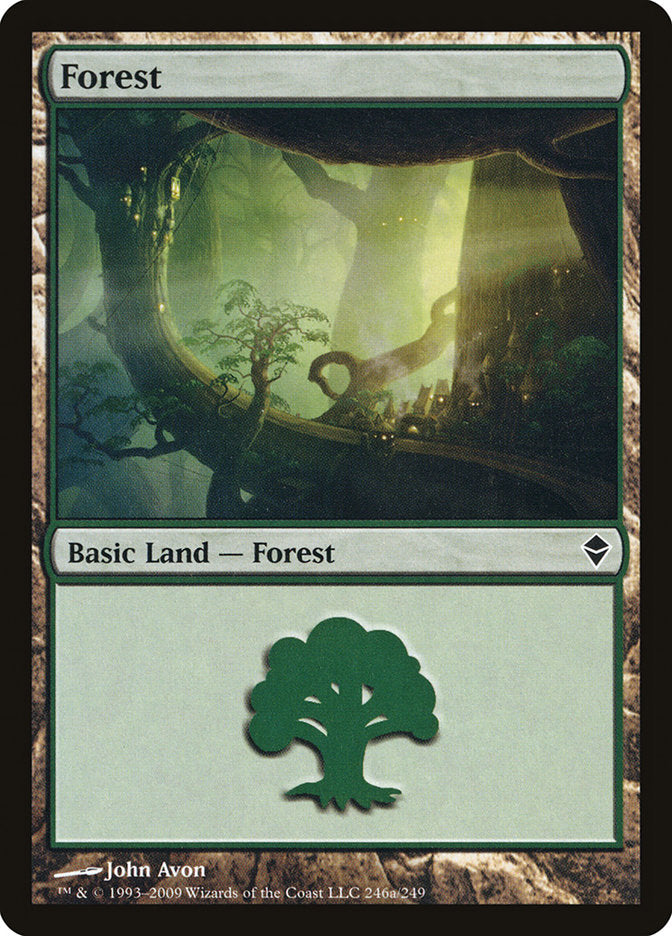 Forest (246a) [Zendikar] | Grognard Games