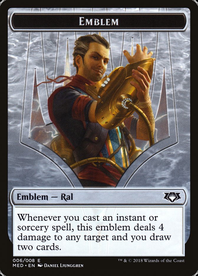 Ral, Izzet Viceroy Emblem [Mythic Edition Tokens] | Grognard Games