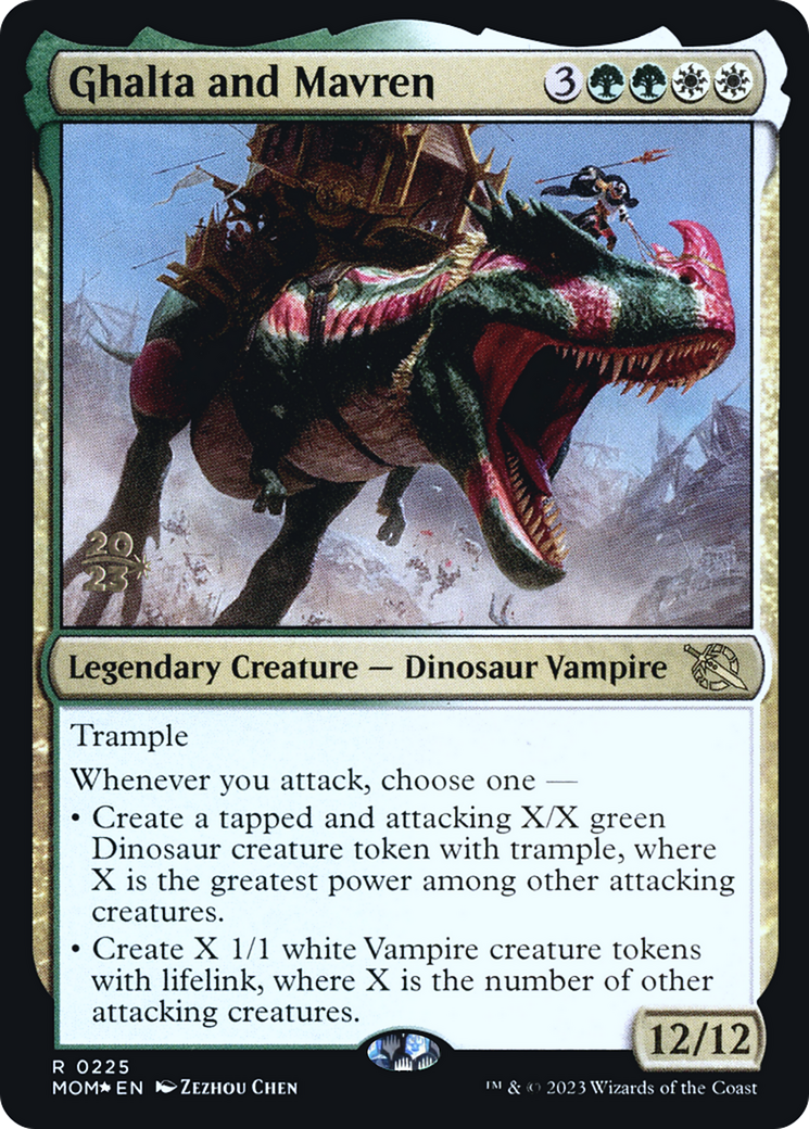 Ghalta and Mavren [March of the Machine Prerelease Promos] | Grognard Games