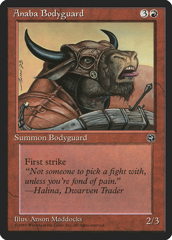 Anaba Bodyguard (Halina Flavor Text) [Homelands] | Grognard Games