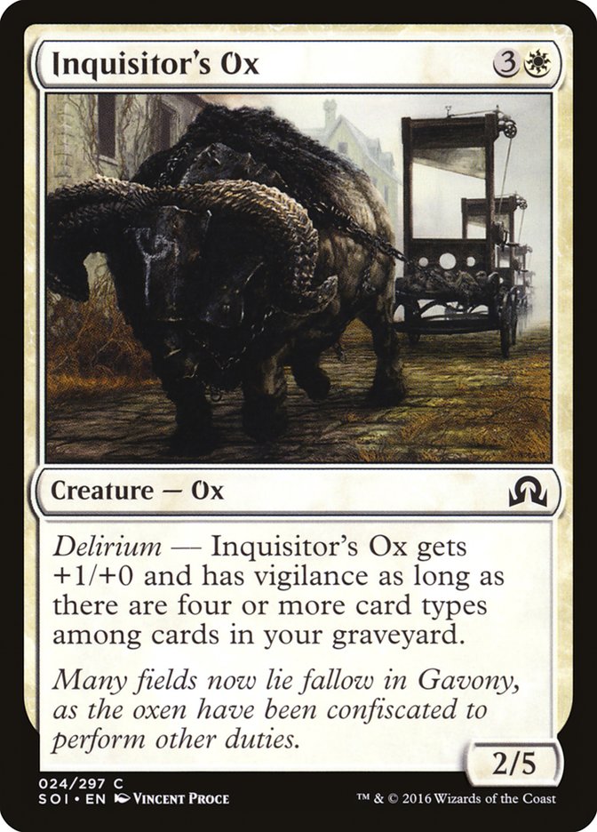 Inquisitor's Ox [Shadows over Innistrad] | Grognard Games