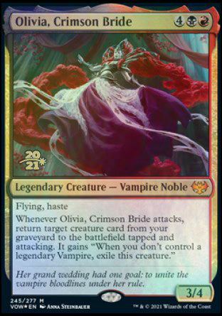 Olivia, Crimson Bride [Innistrad: Crimson Vow Prerelease Promos] | Grognard Games