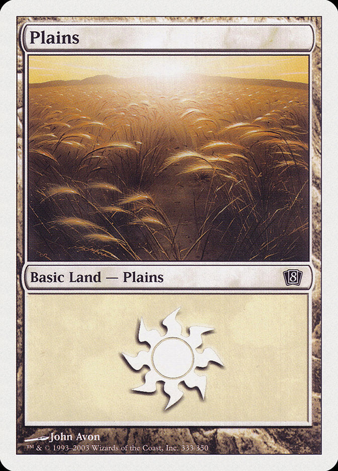 Plains (333) [Eighth Edition] | Grognard Games