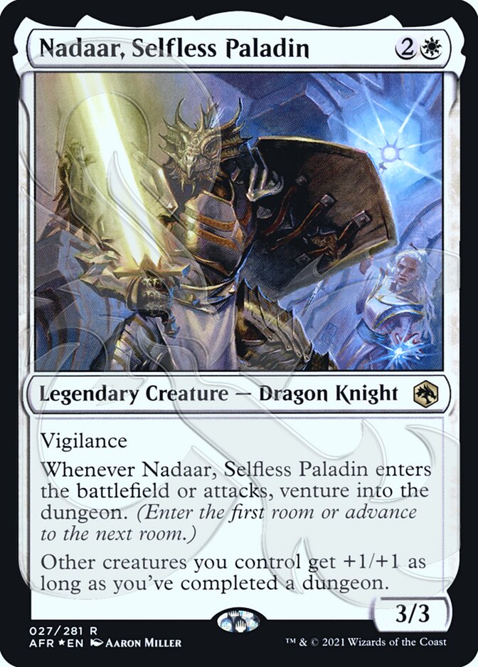 Nadaar, Selfless Paladin (Ampersand Promo) [Dungeons & Dragons: Adventures in the Forgotten Realms Promos] | Grognard Games