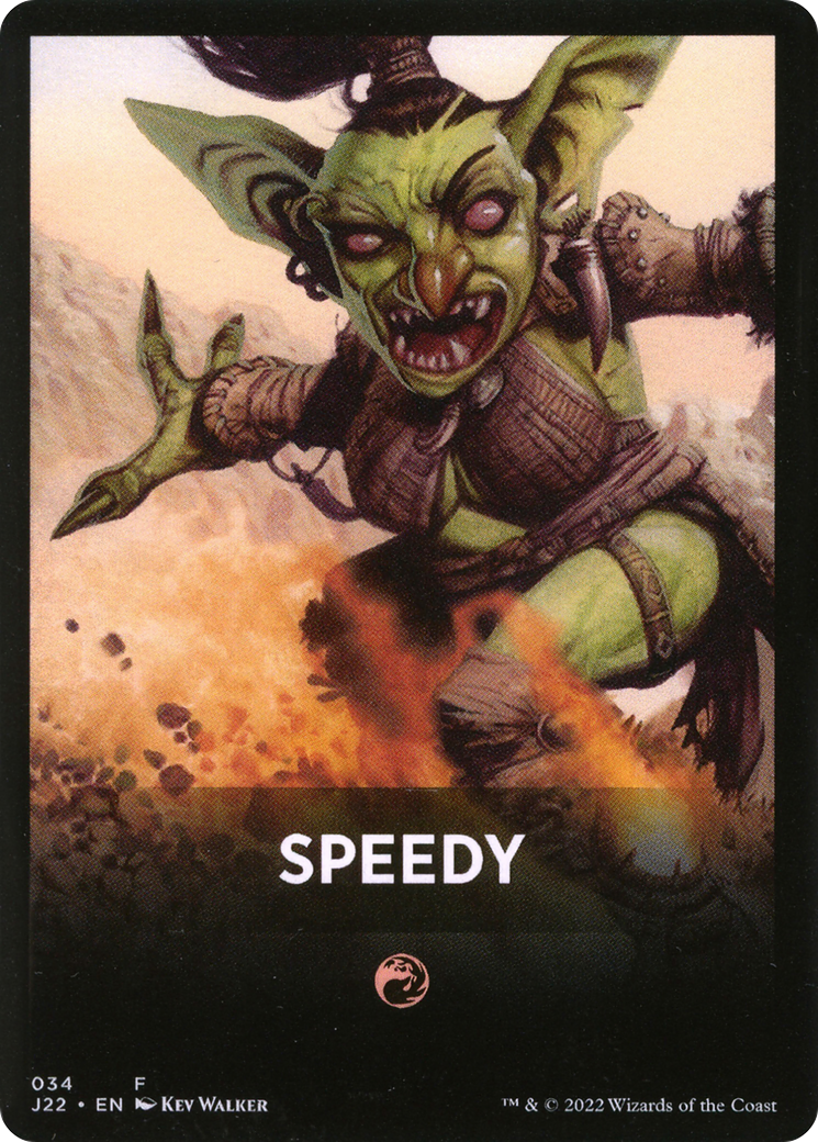 Speedy Theme Card [Jumpstart 2022 Front Cards] | Grognard Games